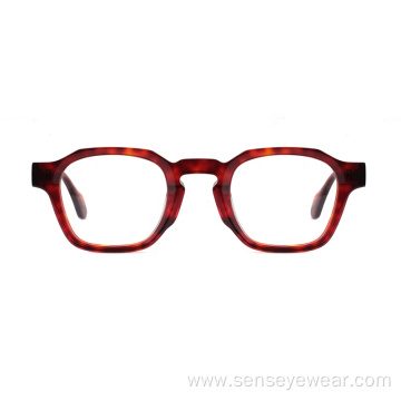 Fashion Design Unisex Bevel Optical Acetate Frame Glasses